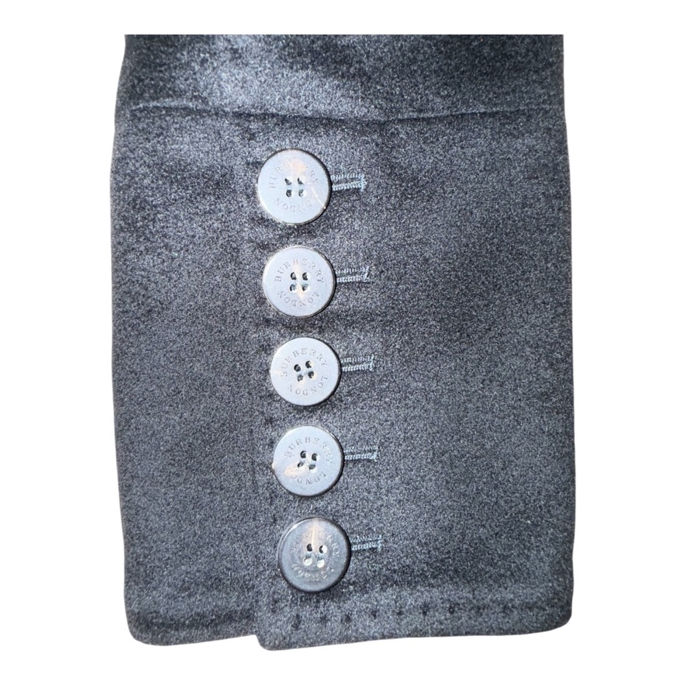 Burberry Black Wool Cashmere Long Coat 4 - Picture 5 of 12